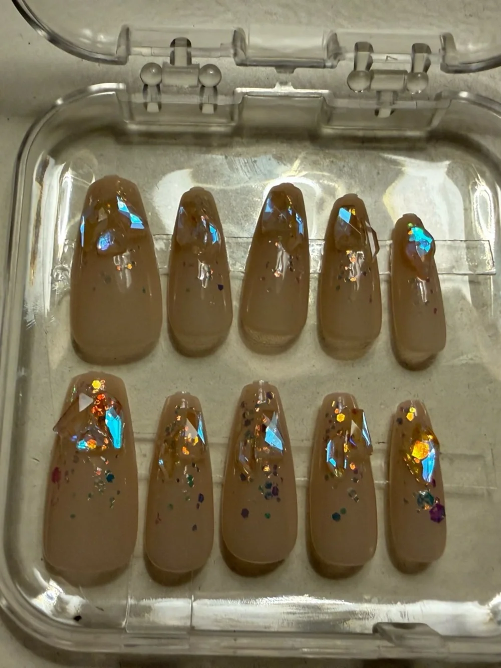 Glittery Press-On Nails